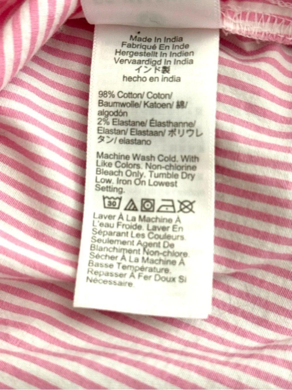 J. Crew Long Sleeve Striped Button Down Shirt Pink Yellow Women’s Medium